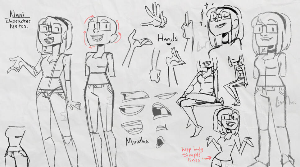 Lisa Nani - Character Study Sheet
