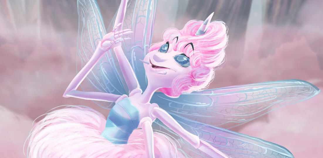 Cotton candy &amp; Dragonflies | Character design prompt | Tap for Dev Diary
